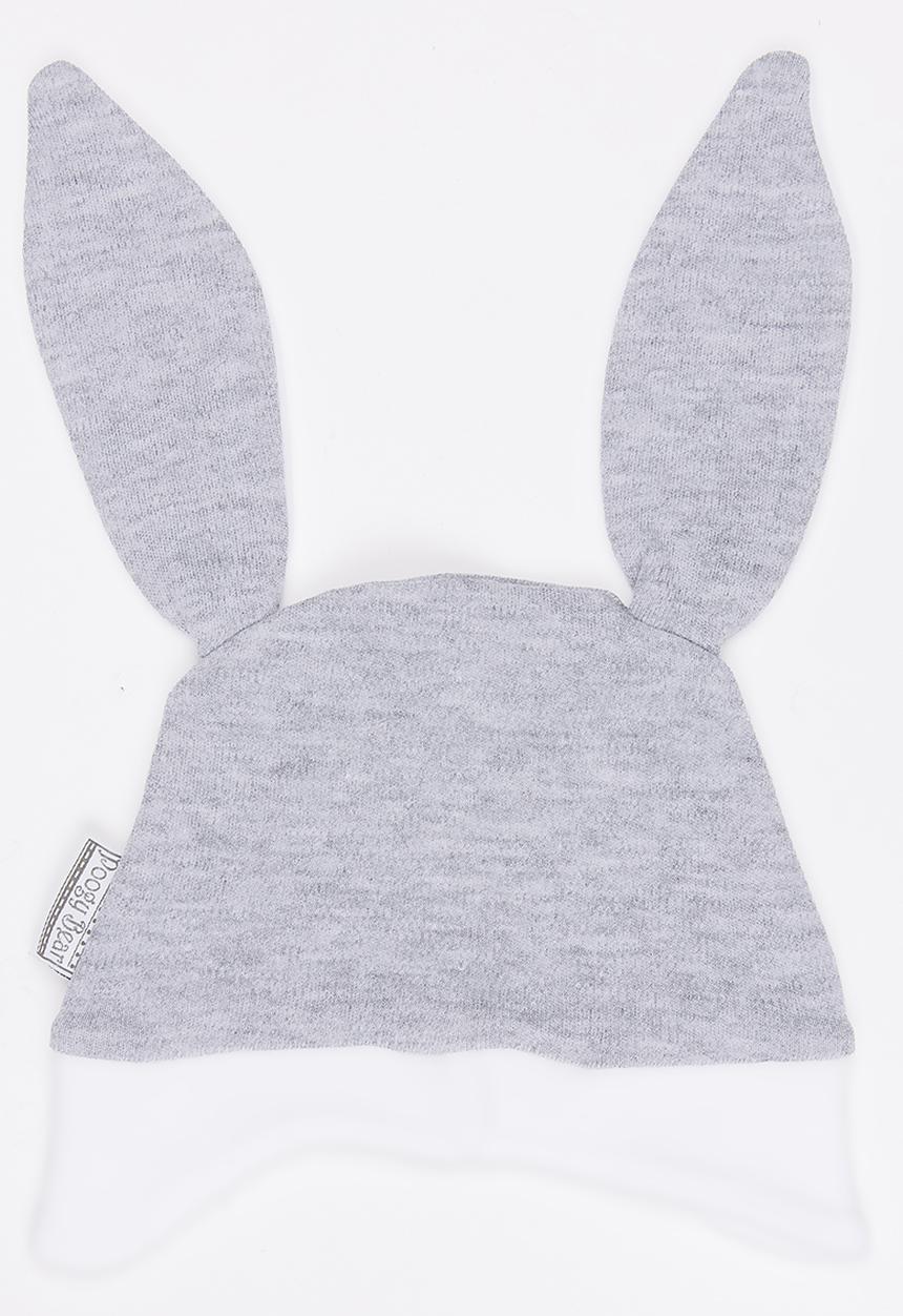 Poogy Bear - Bunny Ears Beanie Grey