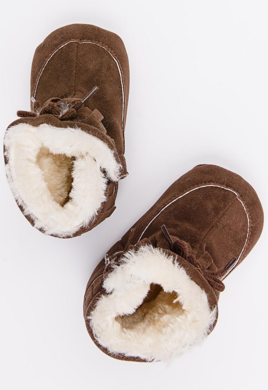 Pop Candy - Fringed boot - brown