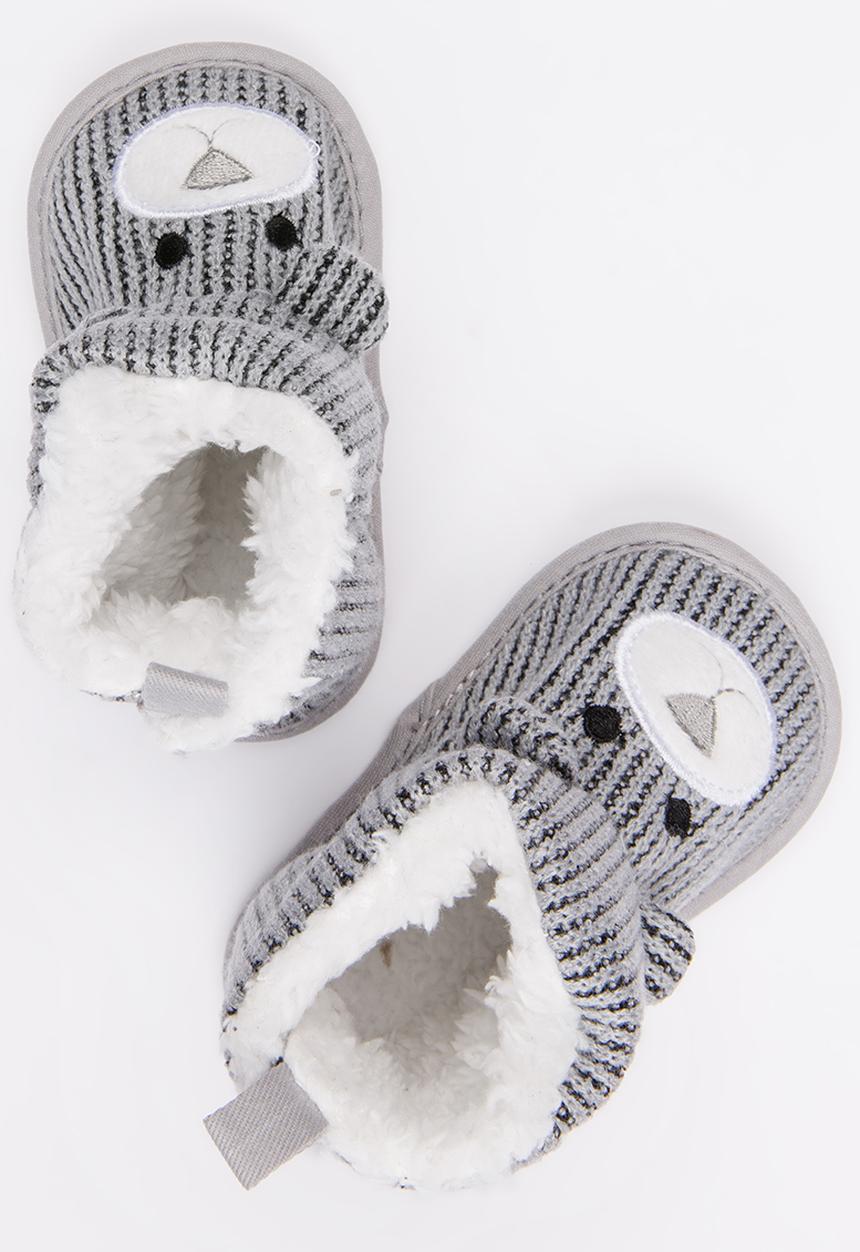 Pop Candy - Girls Bear Boot Grey