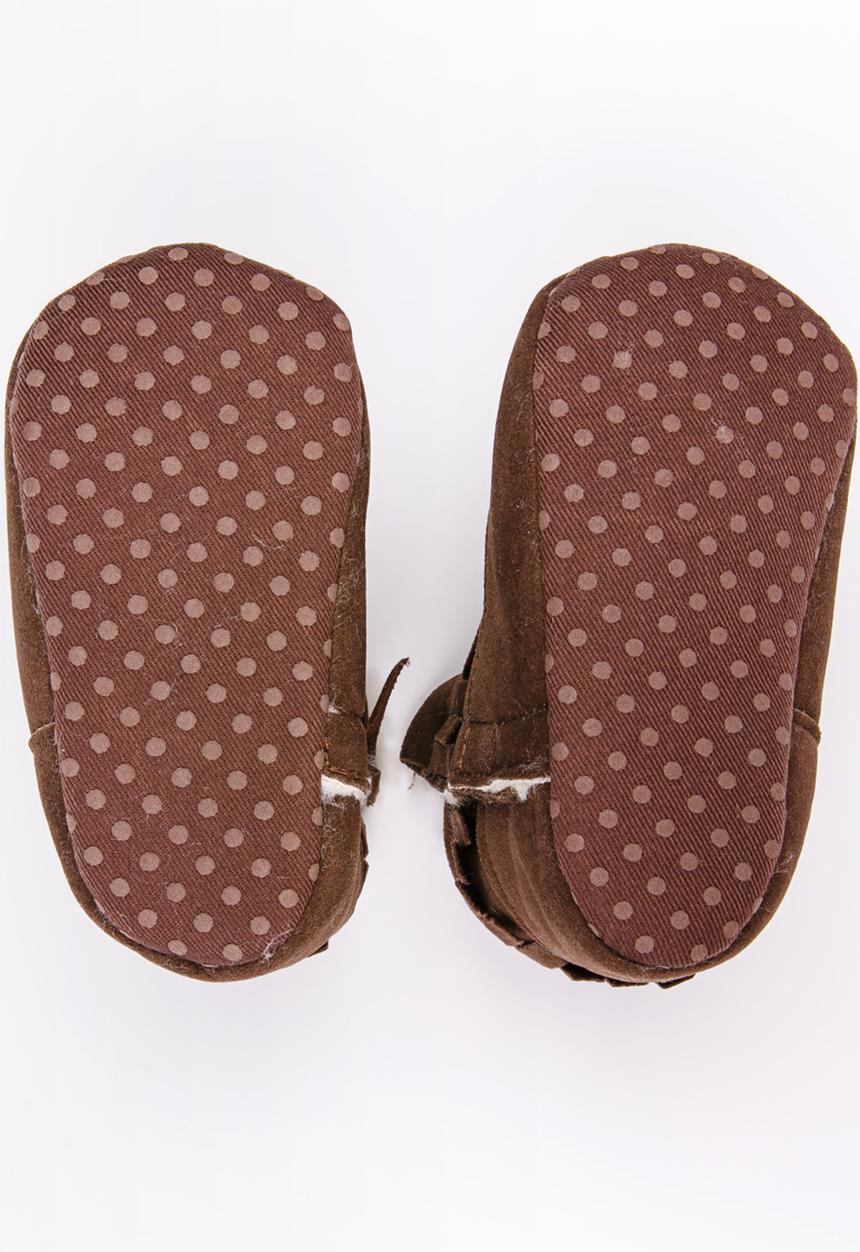Pop Candy - Fringed boot - brown