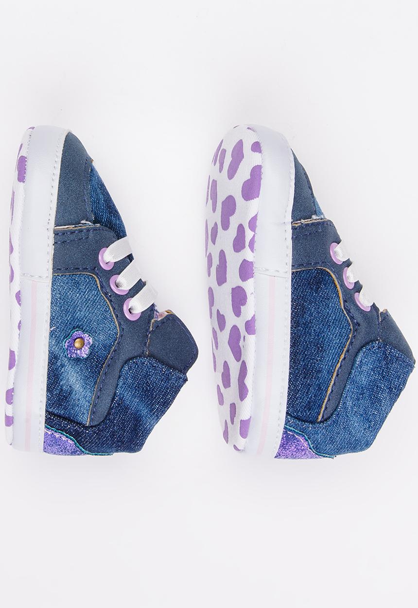 Pop Candy - Printed High Top Sneaker Blue