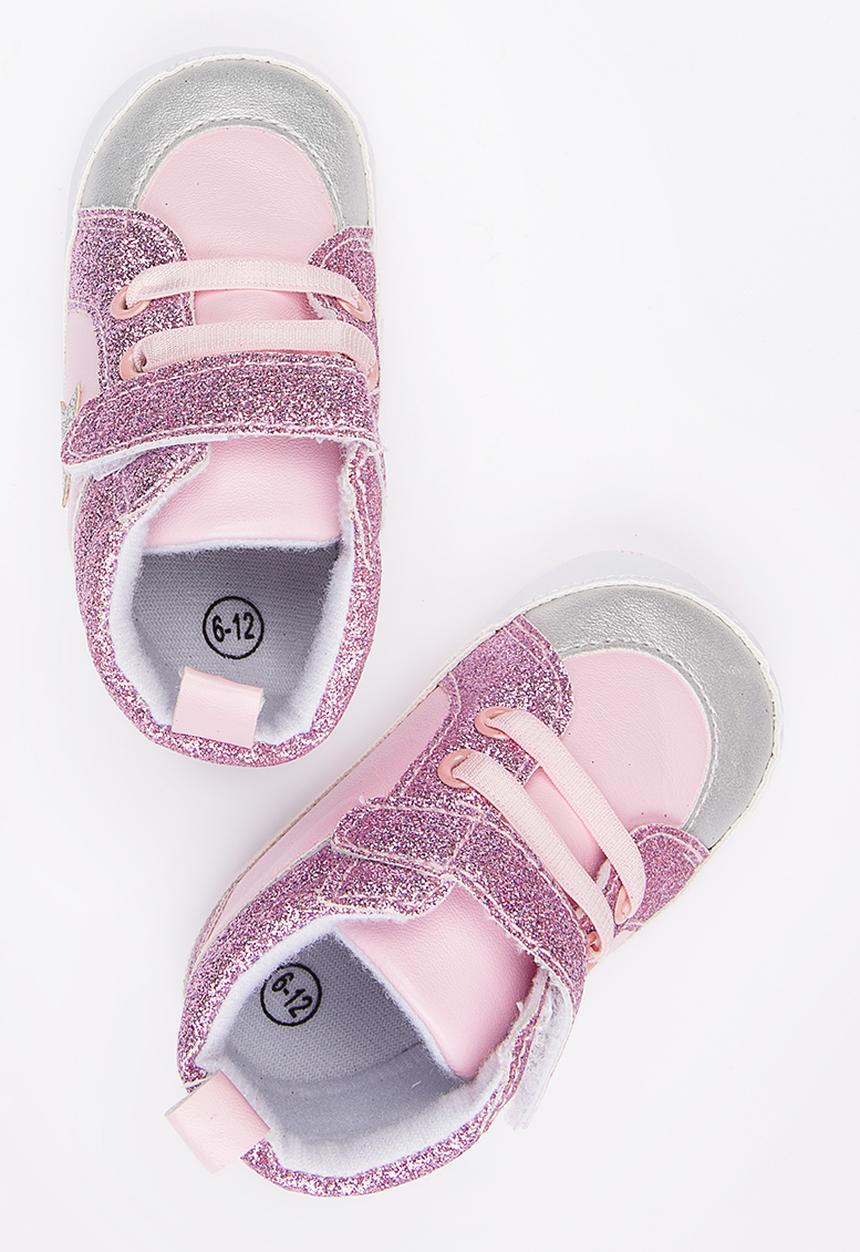 Pop Candy - Printed High Top Sneaker Mid Pink