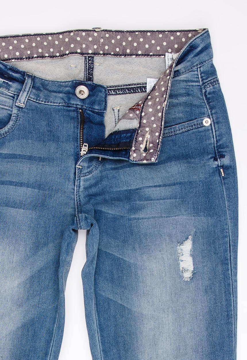 GUESS - Sequin ripped skinny jeans - blue 