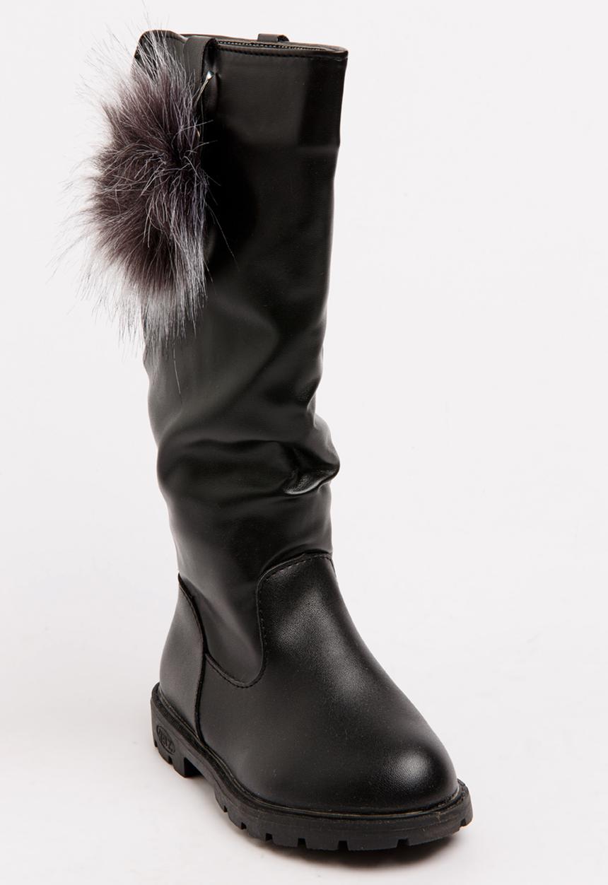 Pop Candy - Girls Knee High Boot Black