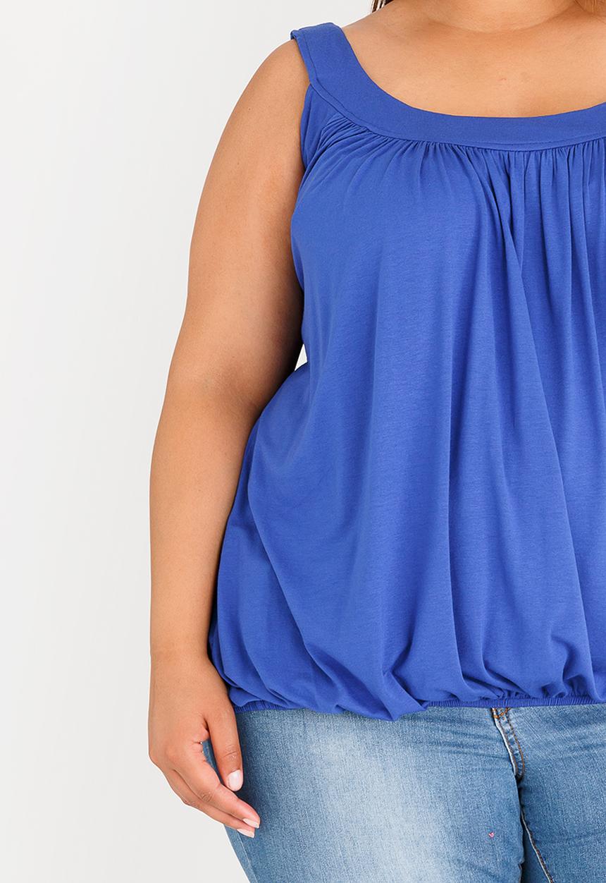 edit Plus - Bubble Hem Cami Cobalt