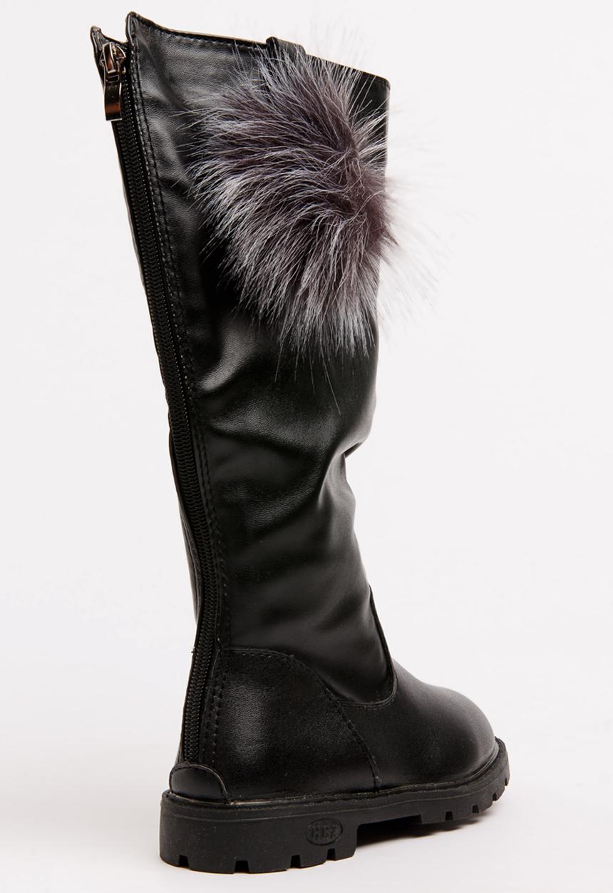 Pop Candy - Girls Knee High Boot Black
