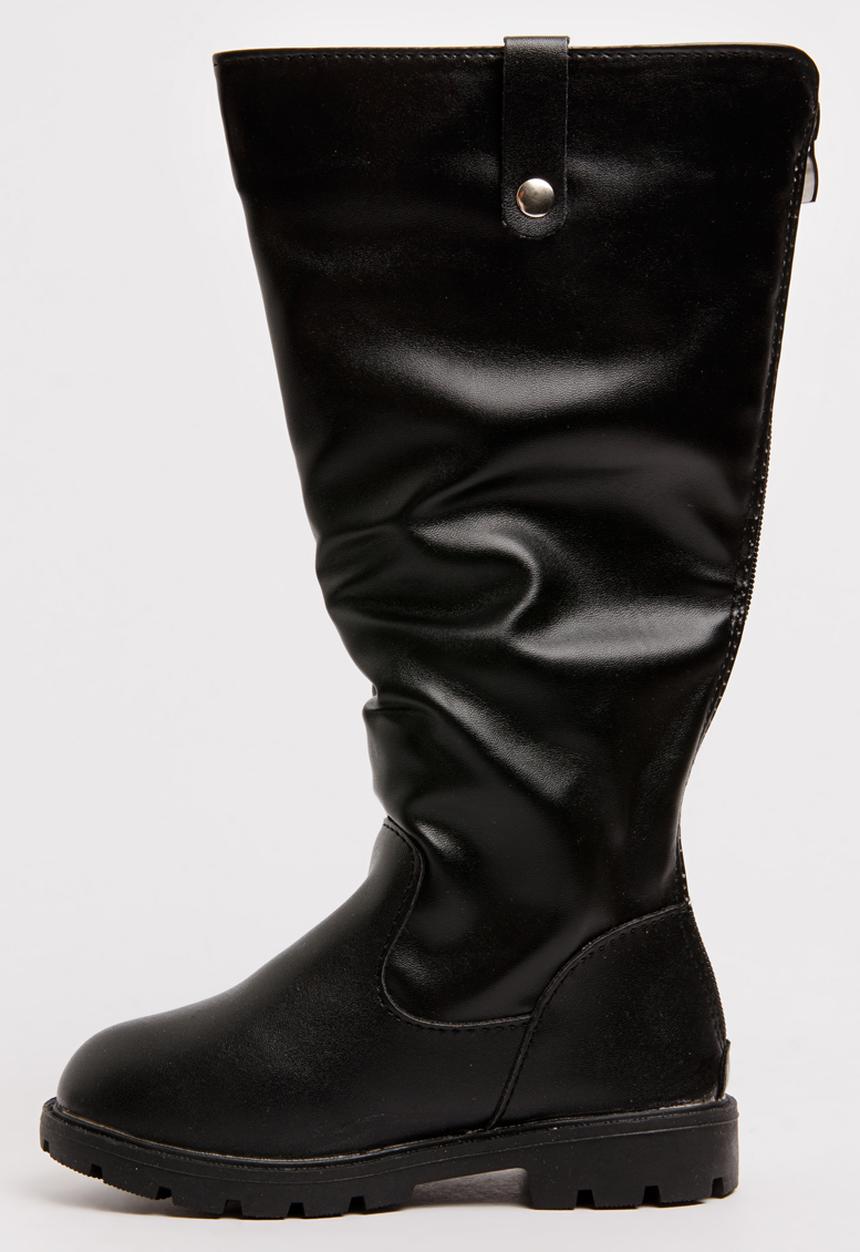 Pop Candy - Girls Knee High Boot Black