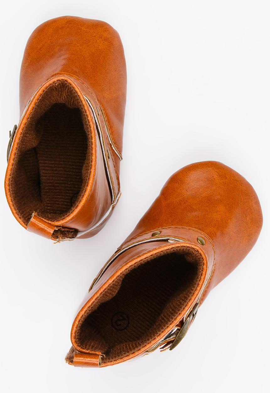 Pop Candy - Booties with buckle detail - tan