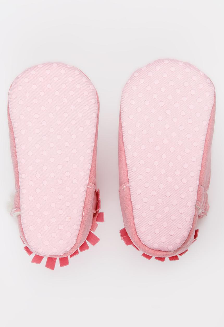 Pop Candy - Girls Fringed Boot Mid Pink