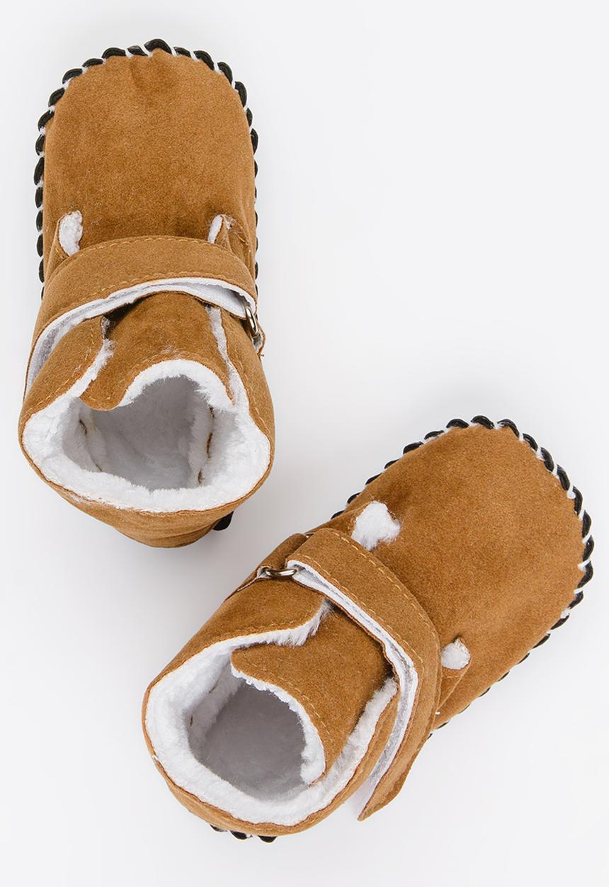 Pop Candy - Boys booties - camel 