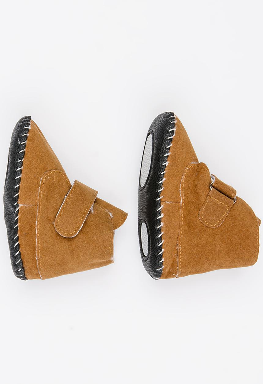 Pop Candy - Boys booties - camel 