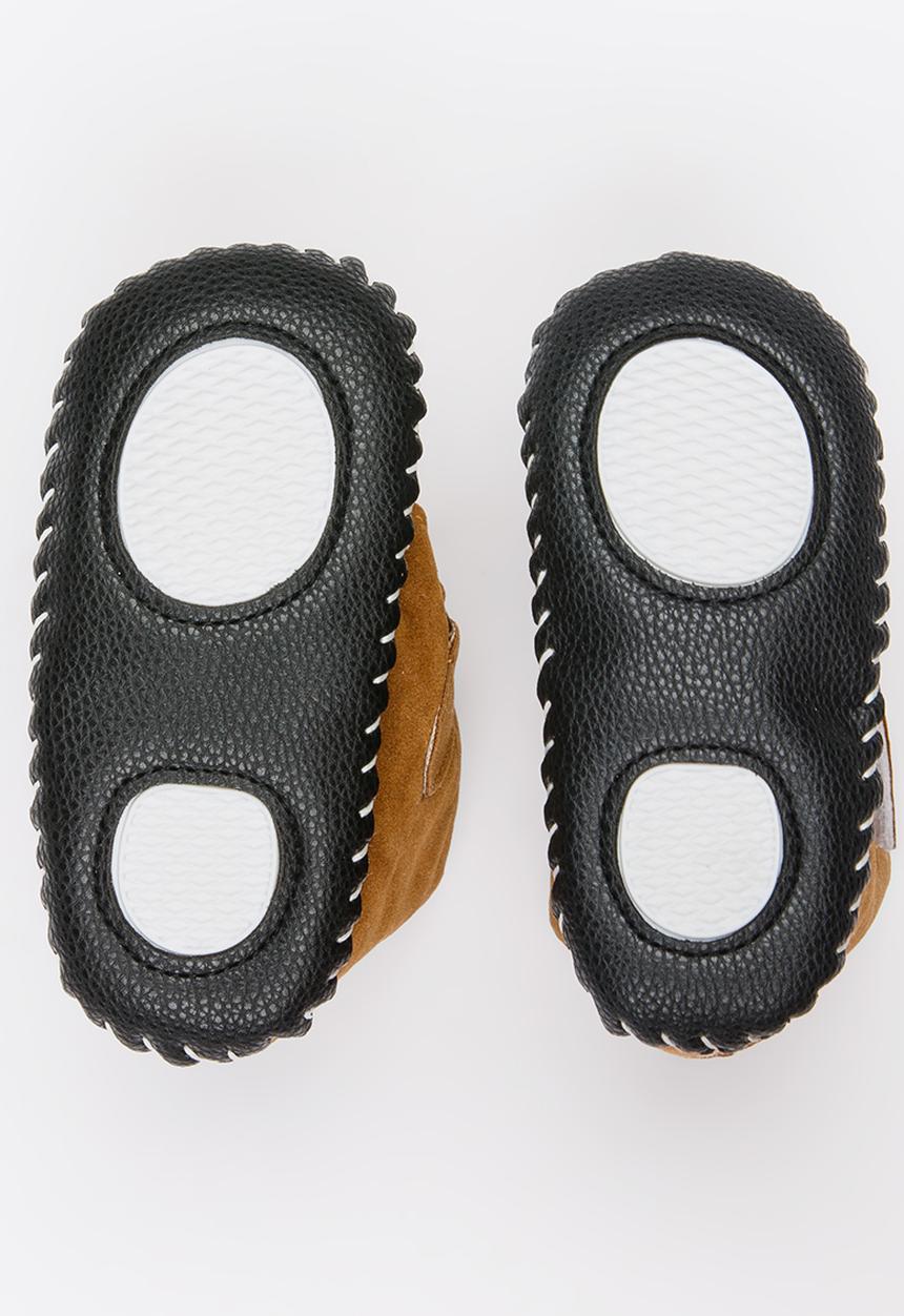 Pop Candy - Boys booties - camel 