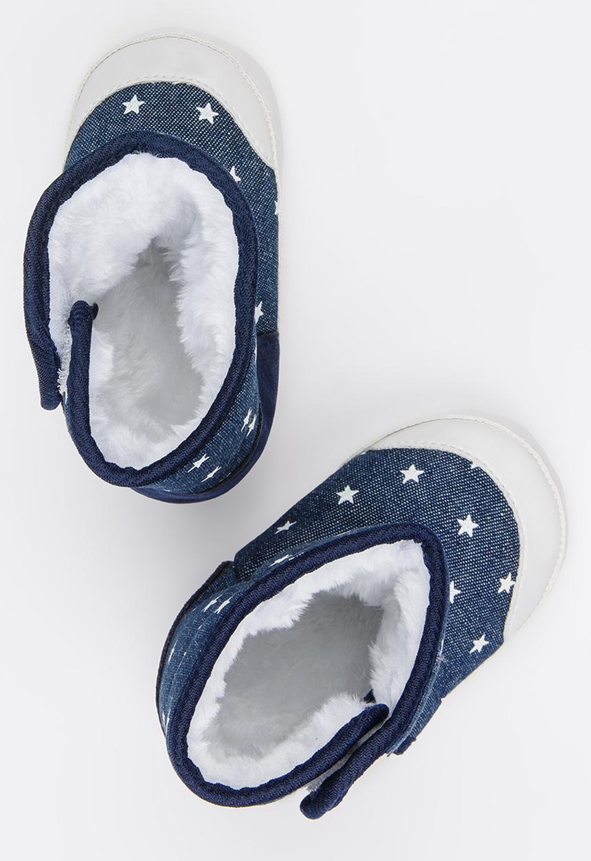 Pop Candy - Girls Star Print Boot - Blue