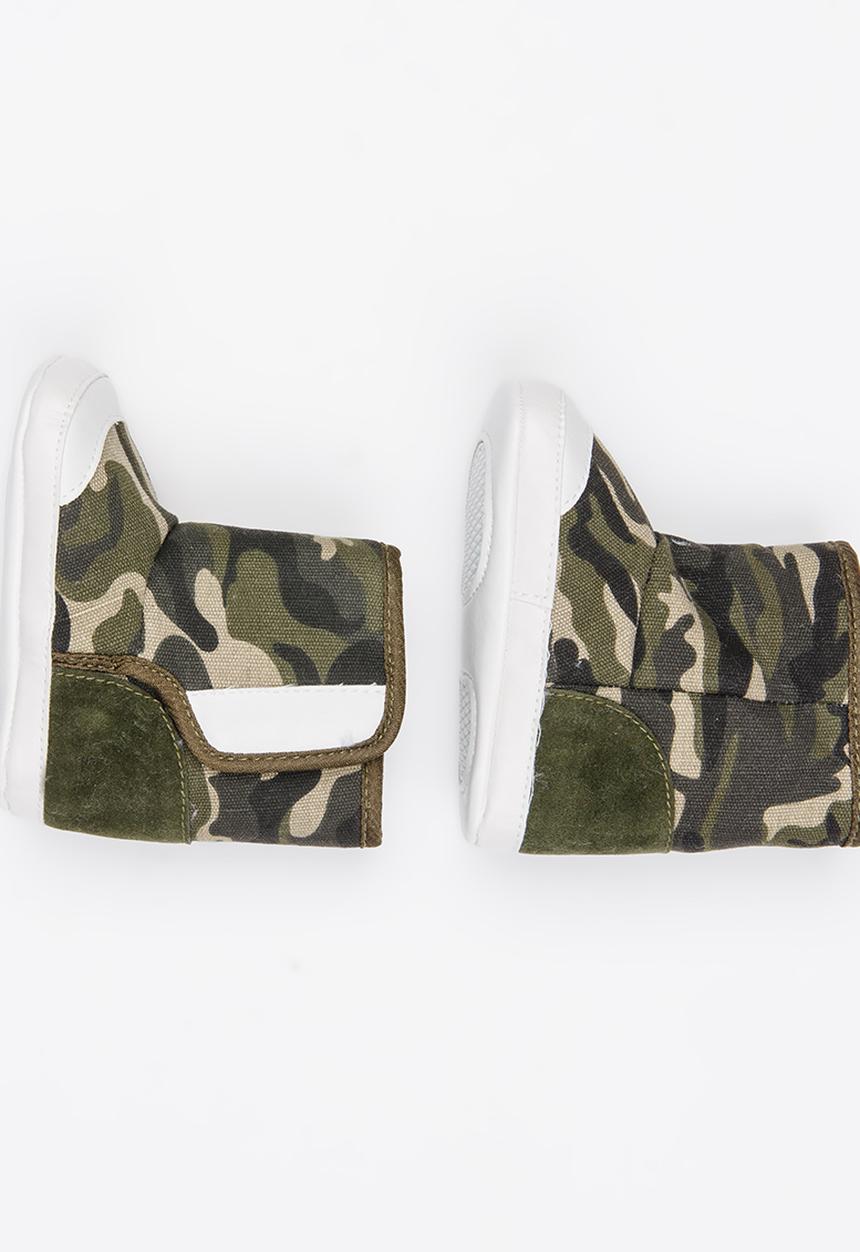 Pop Candy - Boys booties - camo  