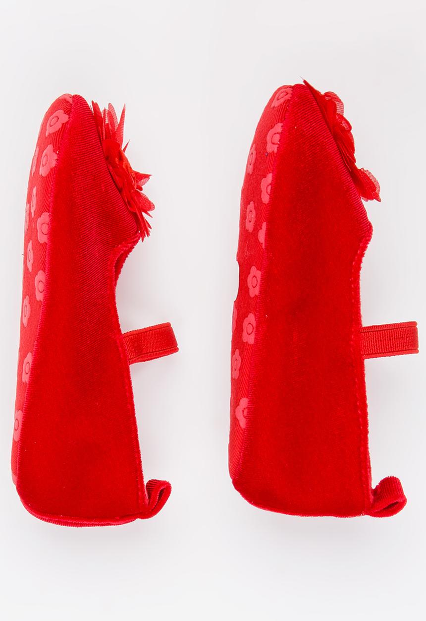 Pop Candy - Girls Flower  Pump Red