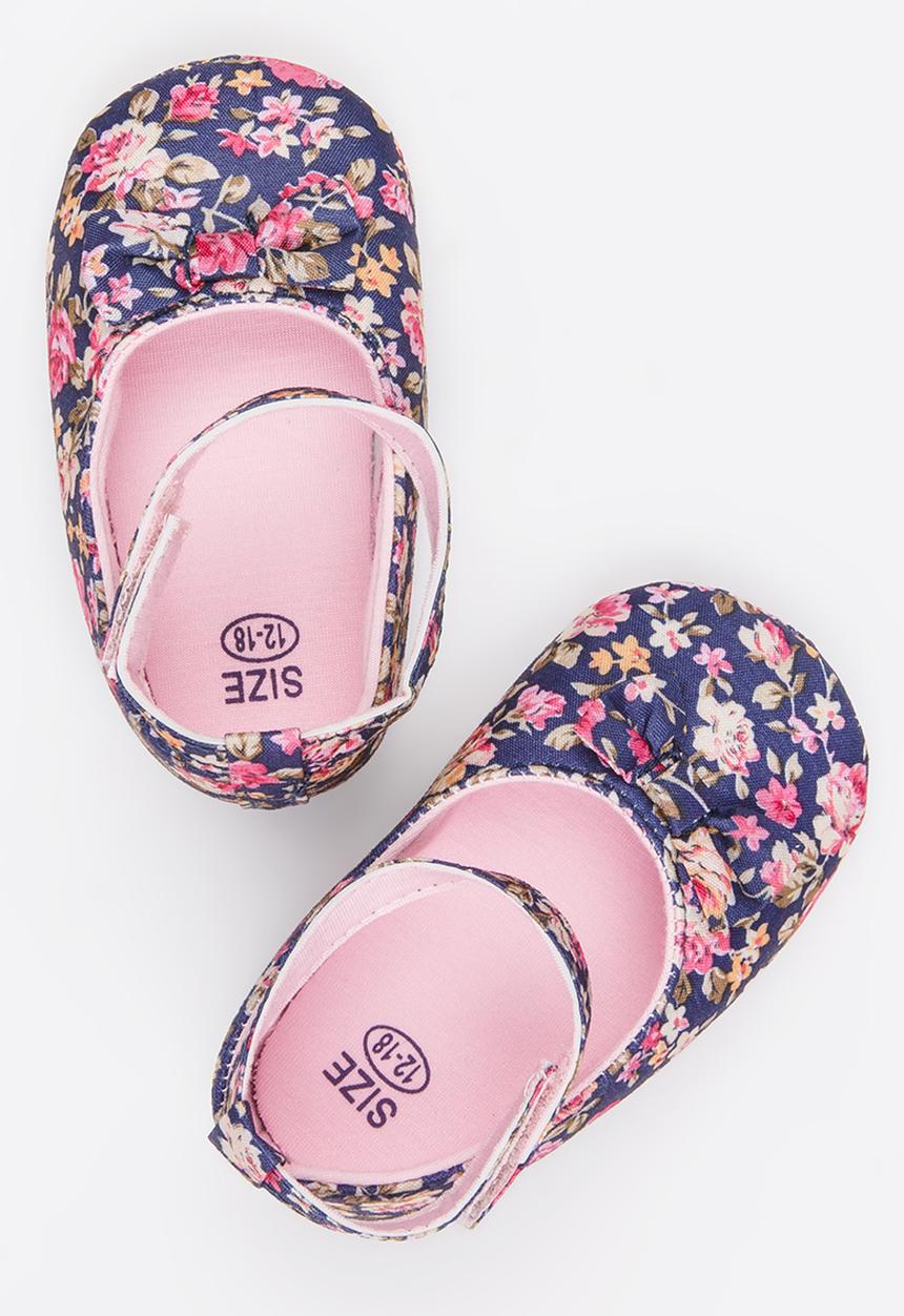 Pop Candy - Girls Floral Pump Multi-colour