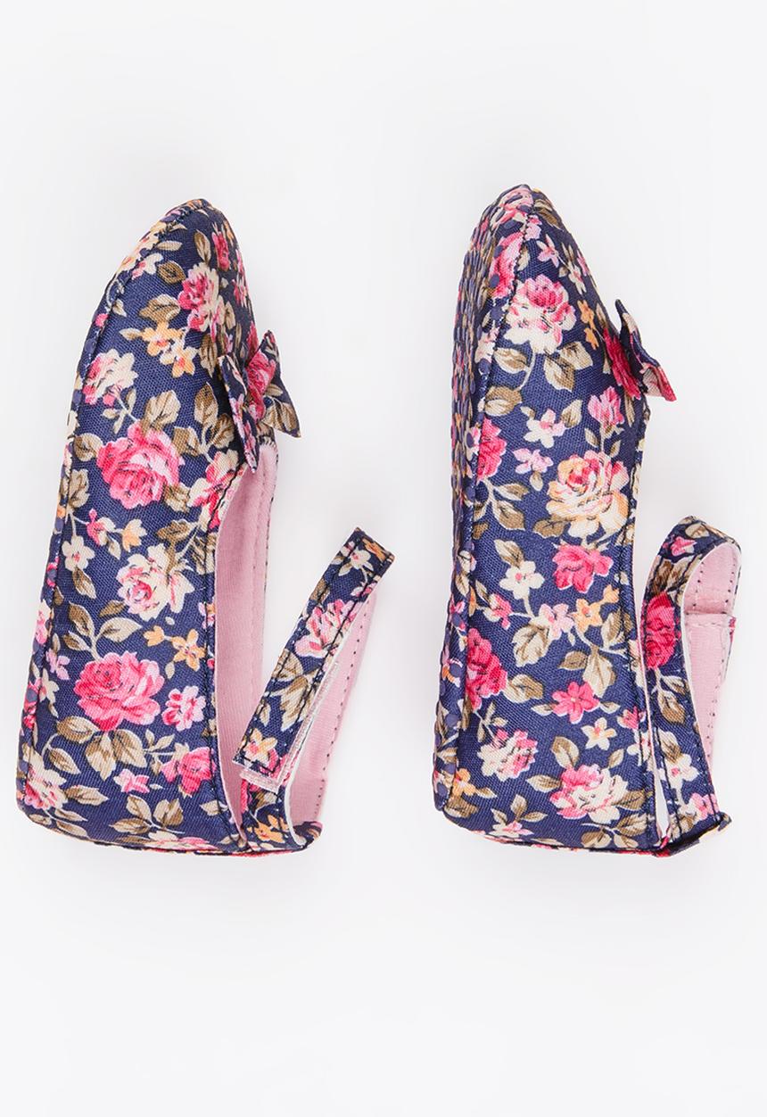 Pop Candy - Girls Floral Pump Multi-colour
