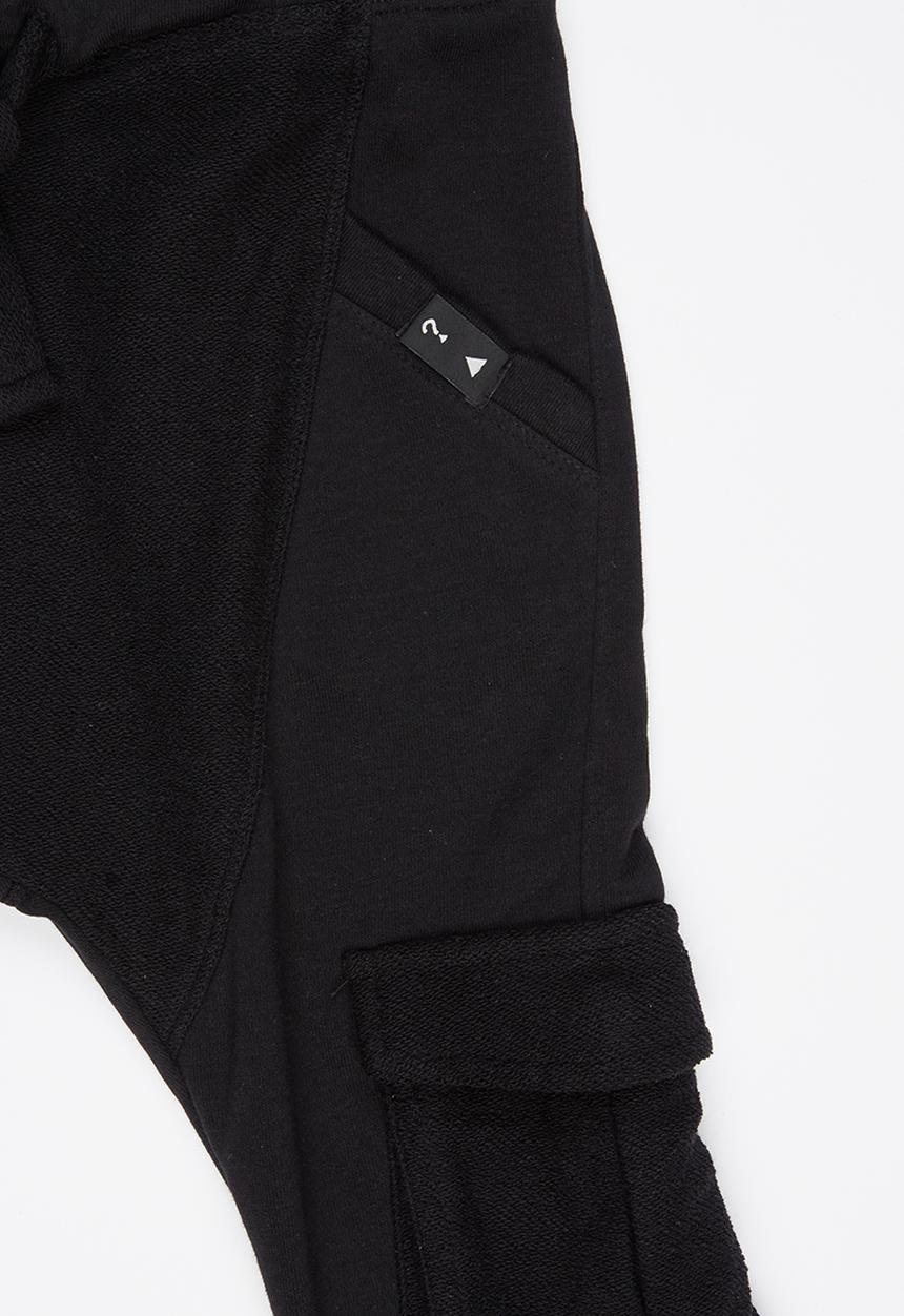 GUESS - Drop Crotch Cargo Pant Black