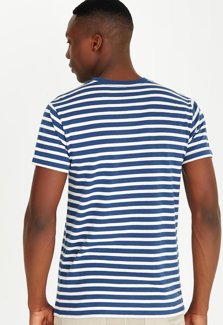 RVCA - Mana Rib-knit Crew neck T-Shirt Navy