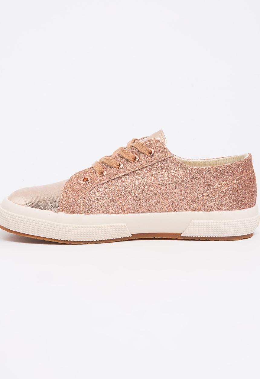 SUPERGA - Glitter Slip on Rose gold