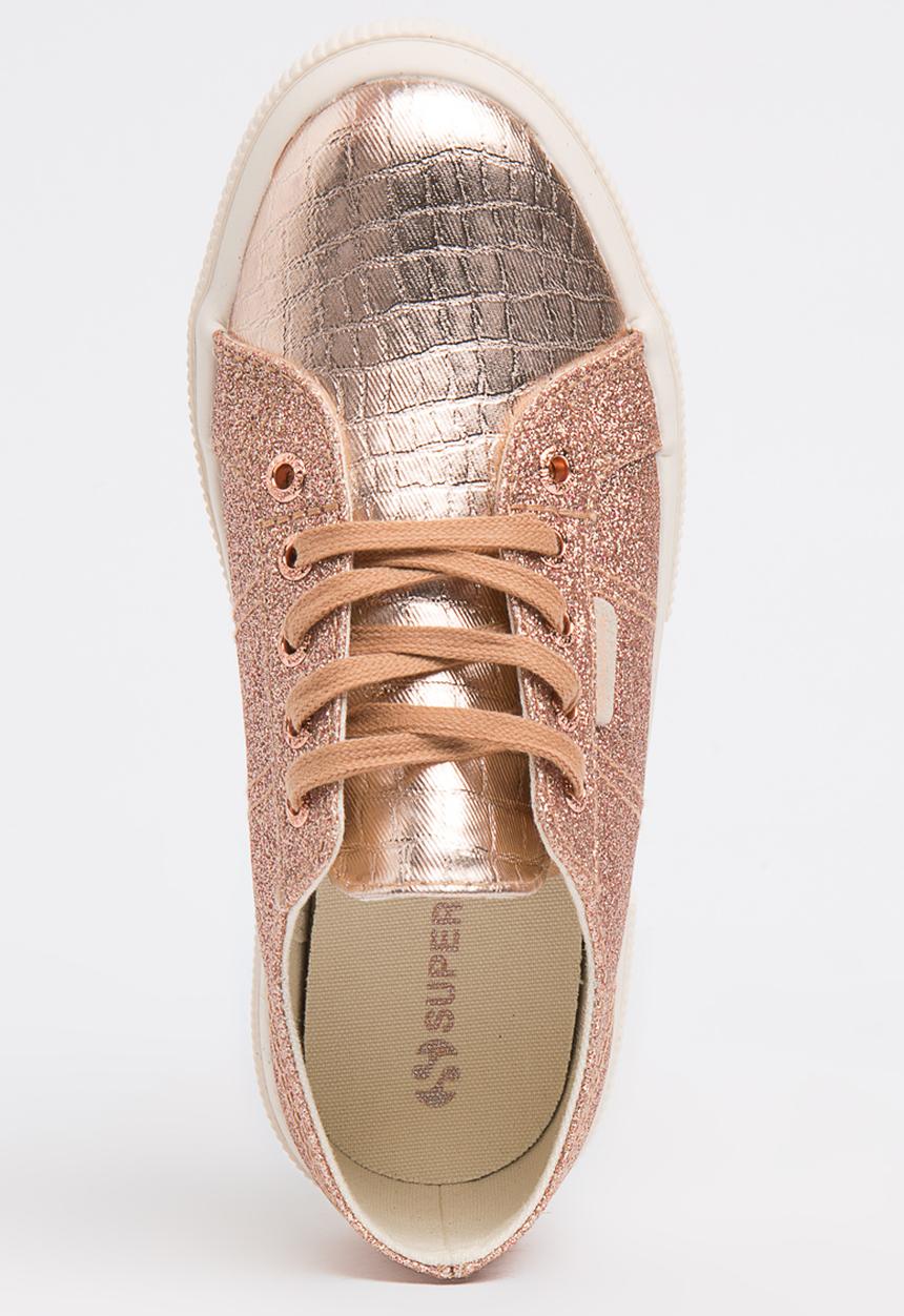 SUPERGA - Glitter Slip on Rose gold