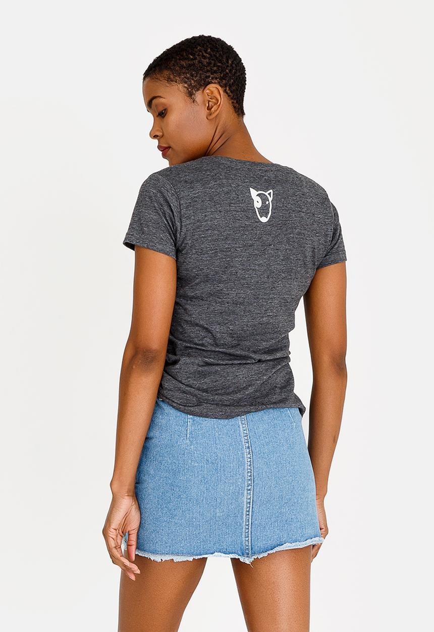 OppiKoppi - Crew Neck Melange T-shirt Charcoal