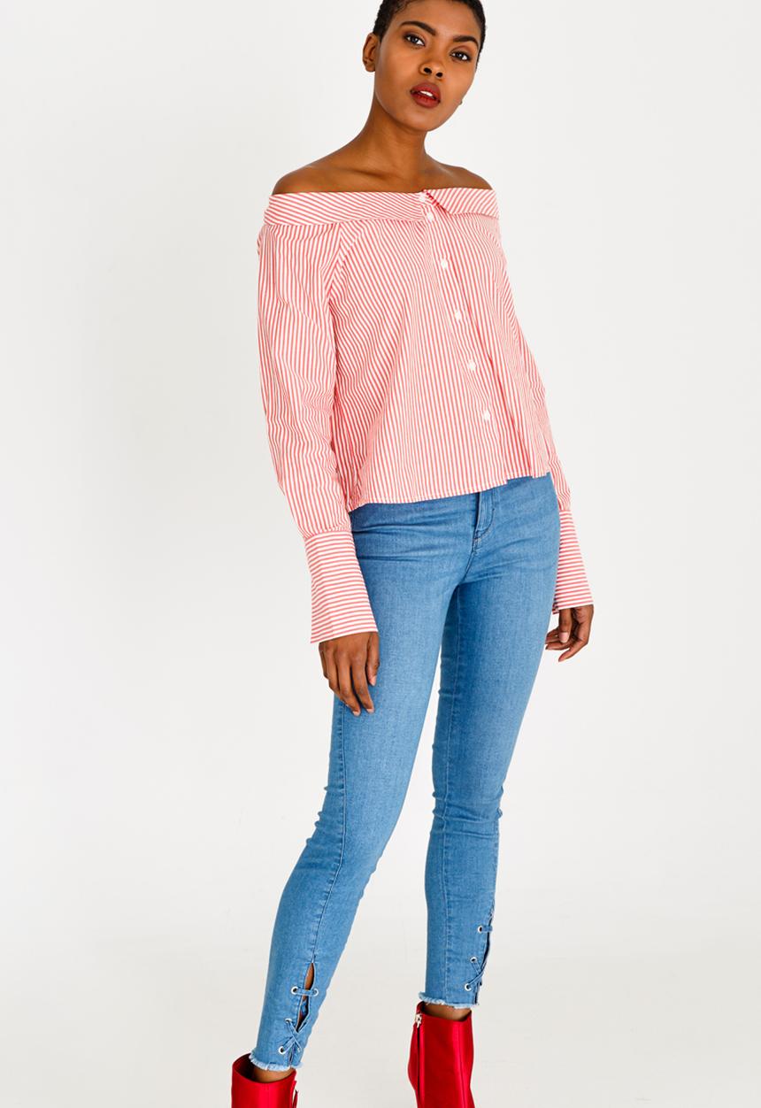 ONLY - Bambi Boxy Shirt Red