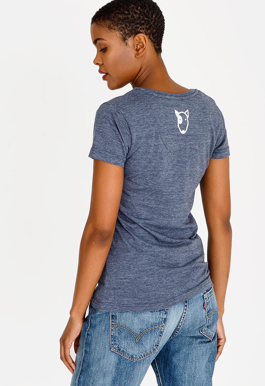OppiKoppi - Crew Neck Melange T-shirt Navy