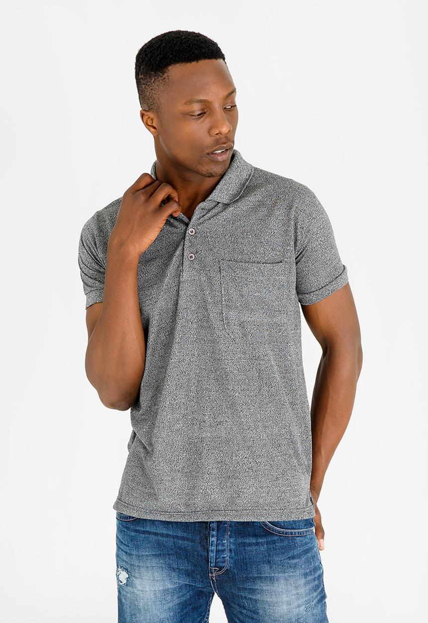 STYLE REPUBLIC - Pocket Detail Golfer Grey