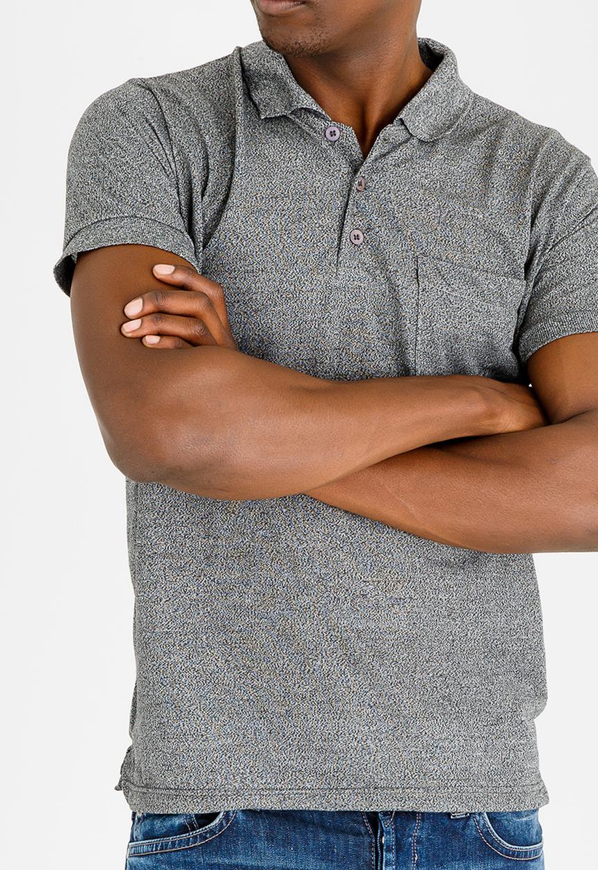 STYLE REPUBLIC - Pocket Detail Golfer Grey