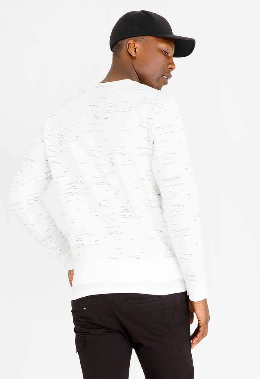 STYLE REPUBLIC - Relaxed Crew Neck Sweatshirt Cream
