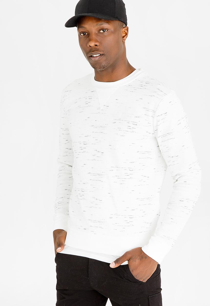 STYLE REPUBLIC - Relaxed Crew Neck Sweatshirt Cream