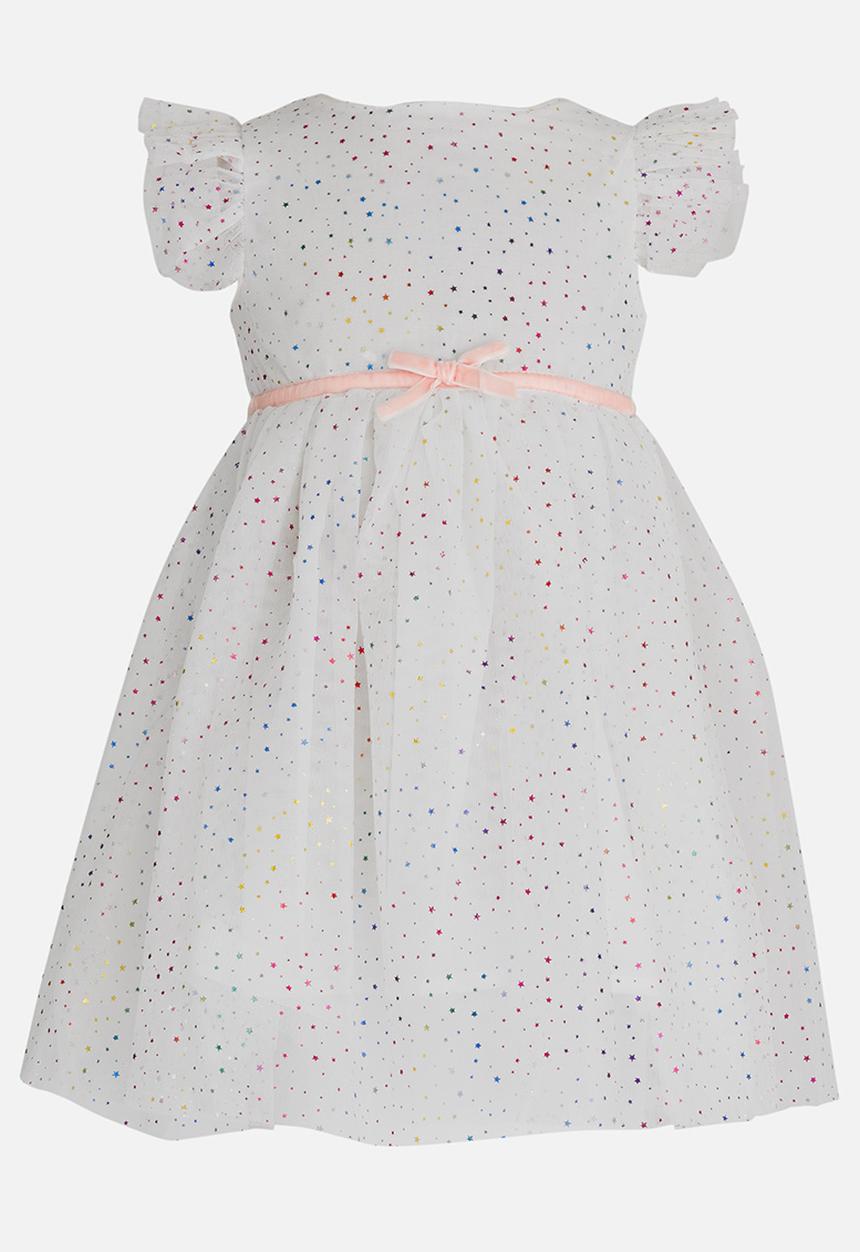 Pop Candy - Star Babydoll Dress White