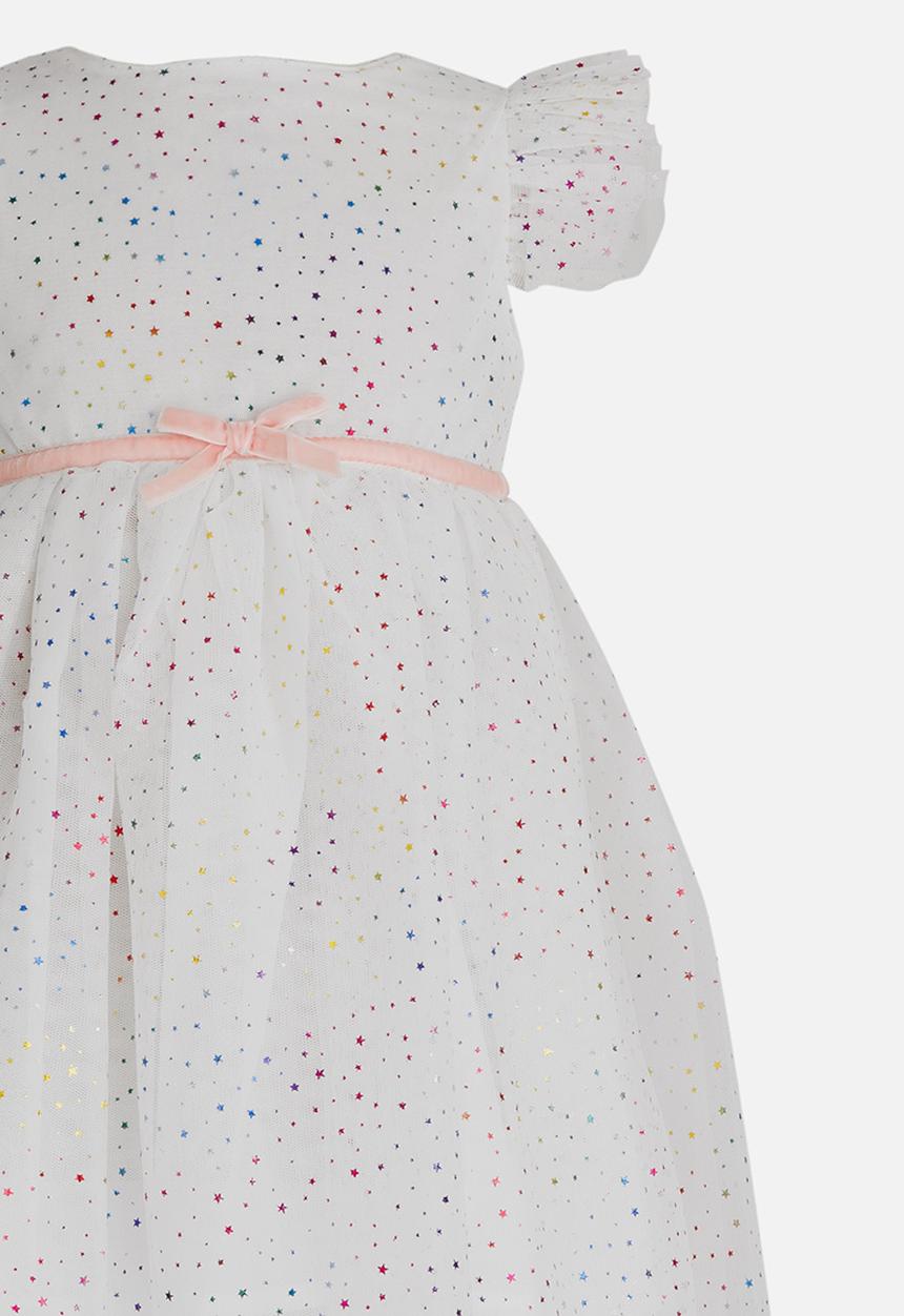 Pop Candy - Star Babydoll Dress White