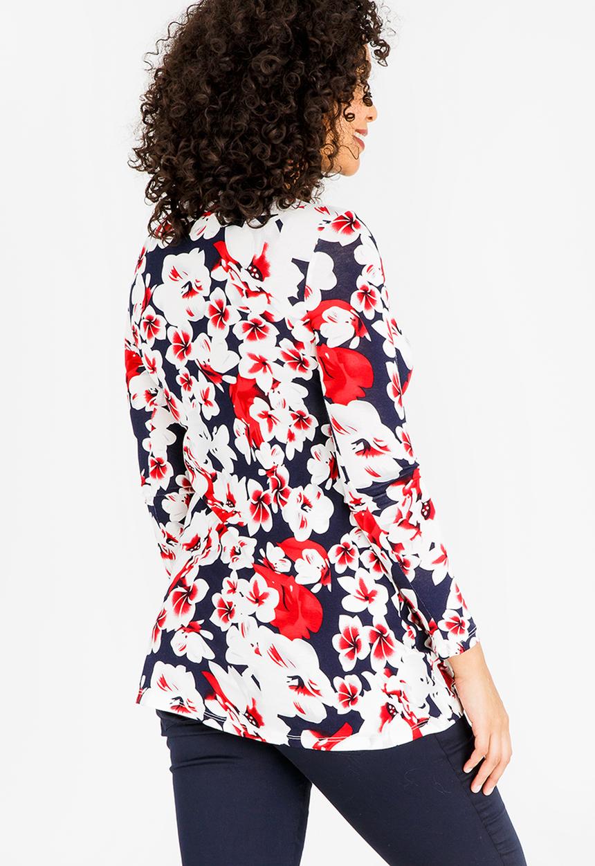 Cherry Melon - Printed Underbust Top Multi-colour