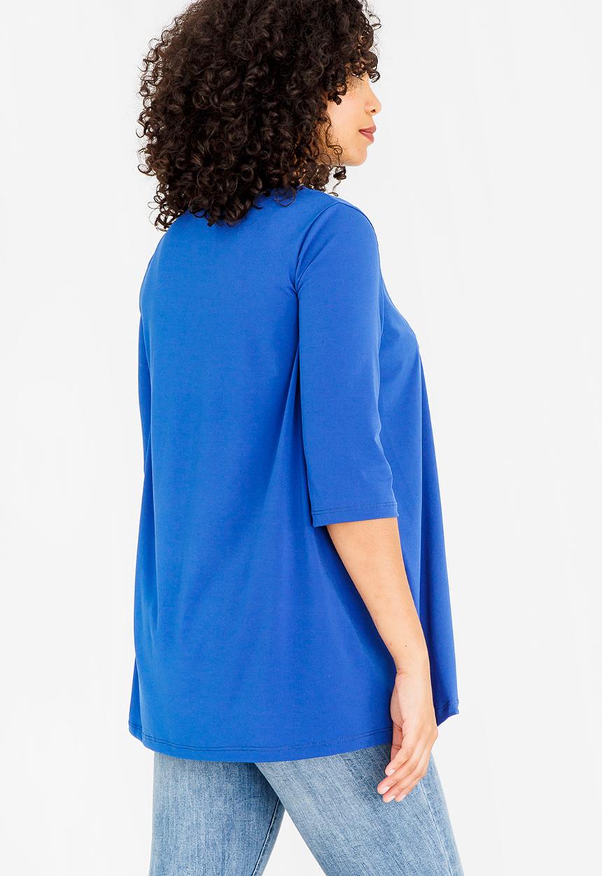 edit Maternity - Knit Tunic Top Cobalt