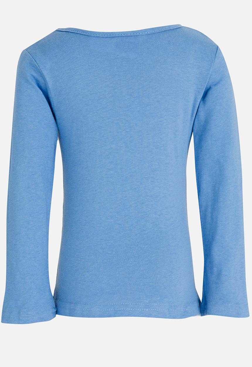 Pop Candy - Frozen  Long Sleeve  Tee Mid Blue