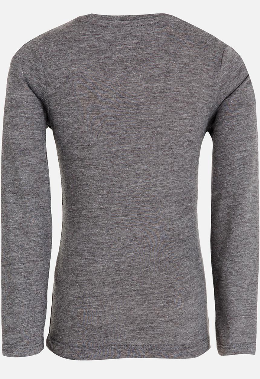 GUESS - Girls Rose Embroidery Grey Tee