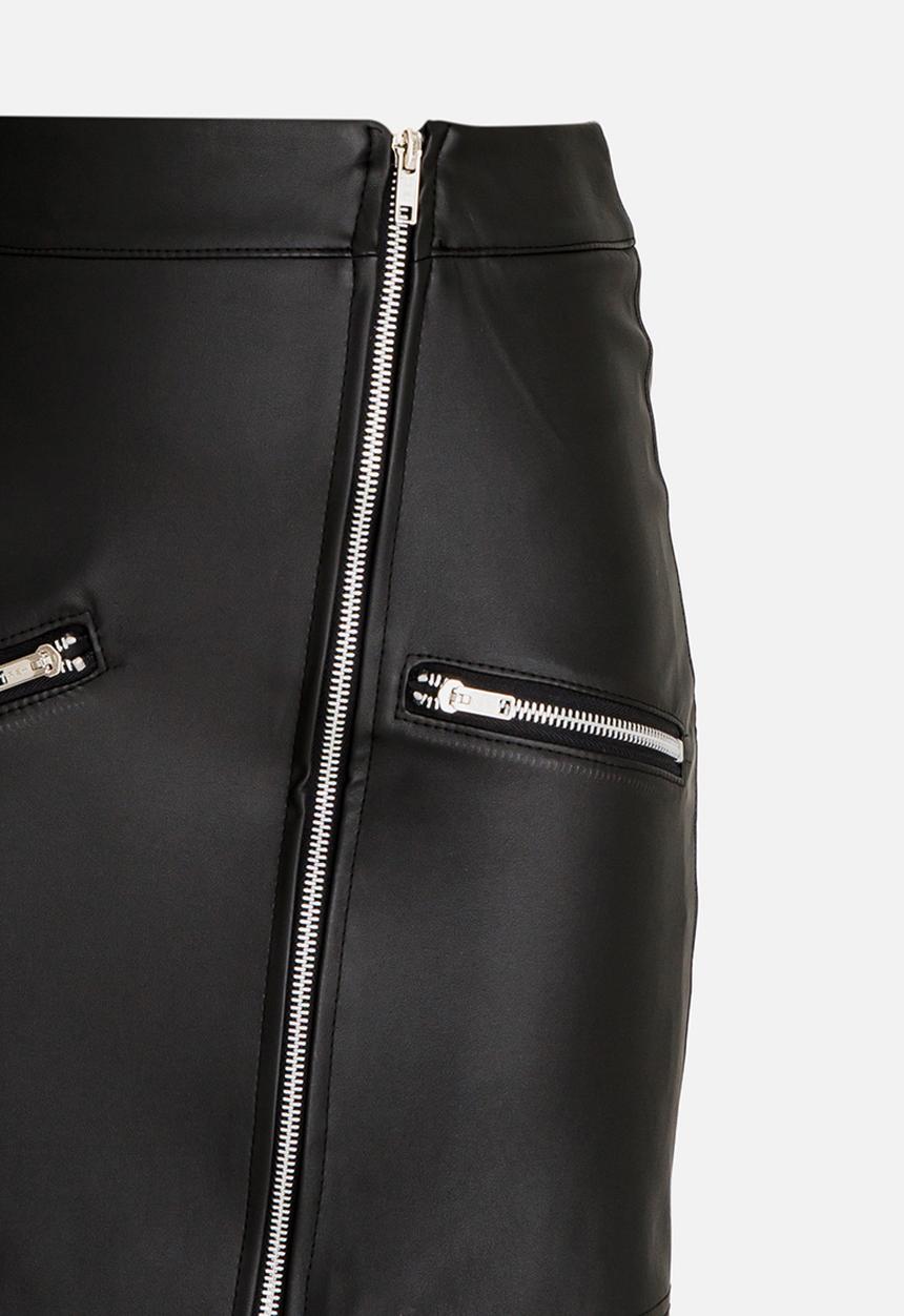 Rebel Republic - PU skirt - black 