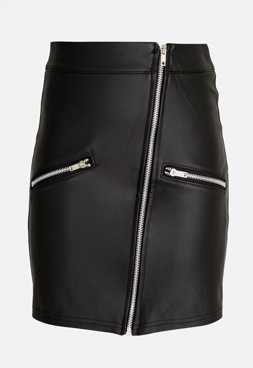 Rebel Republic - PU skirt - black 