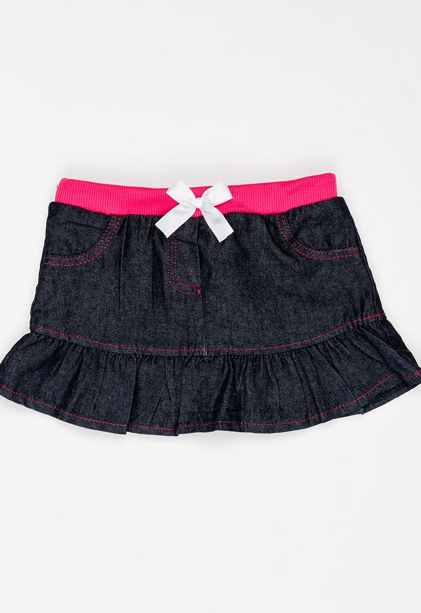 Pop Candy - Denim skirt - blue/pink