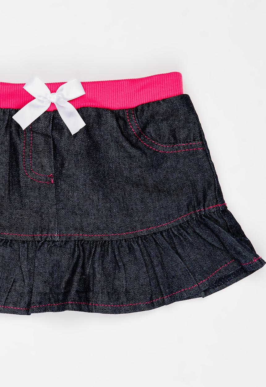 Pop Candy - Denim skirt - blue/pink