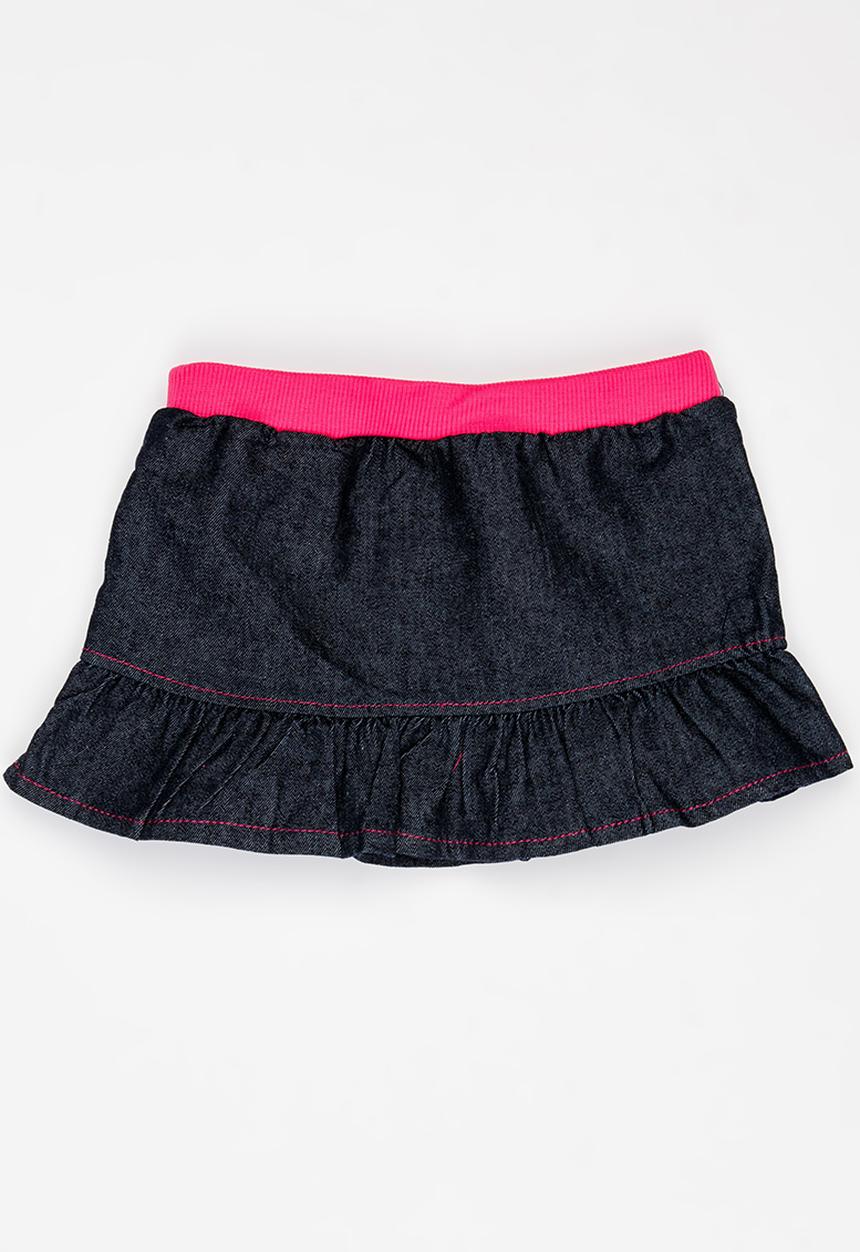 Pop Candy - Denim skirt - blue/pink