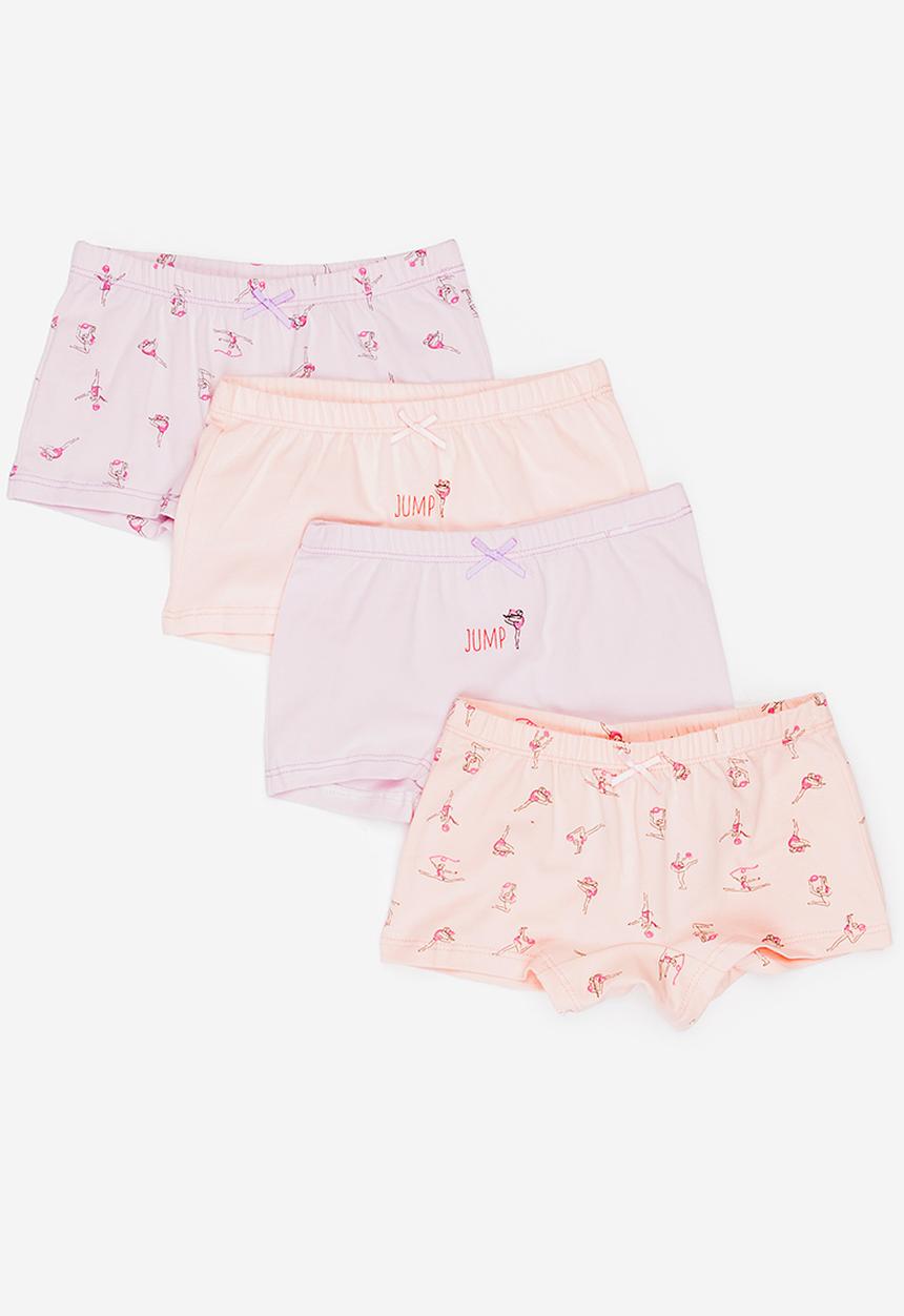 Pop Candy - 4 Pack Printed Shorts Multi-colour