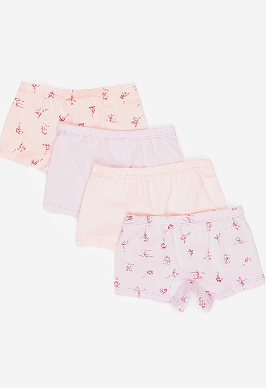 Pop Candy - 4 Pack Printed Shorts Multi-colour