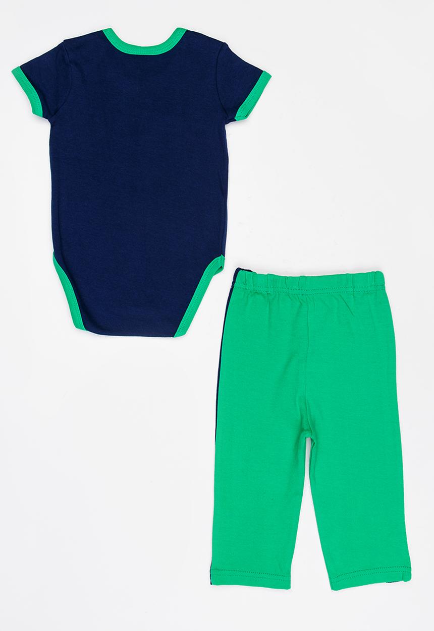 Twin Clothing - Two Piece Romper With Jogger Set Navy