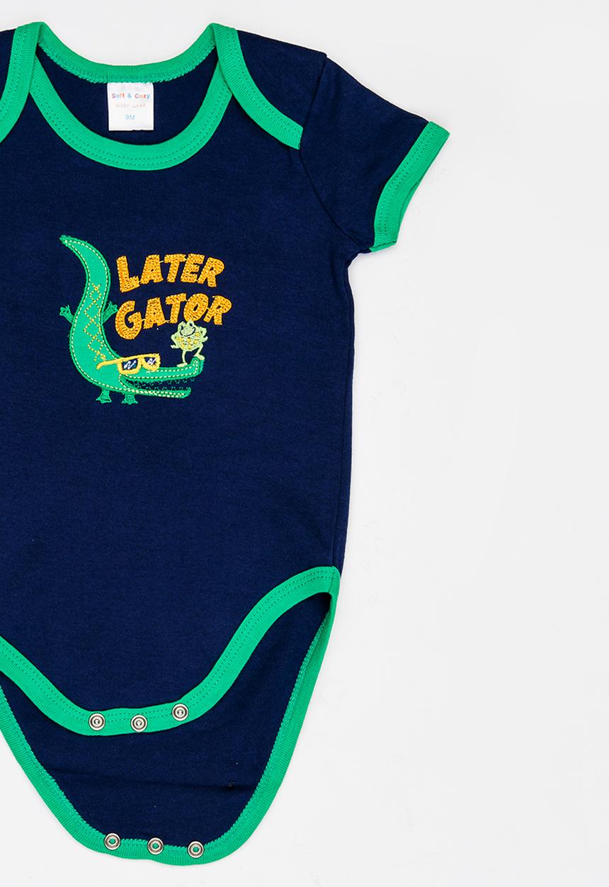 Twin Clothing - Two Piece Romper With Jogger Set Navy