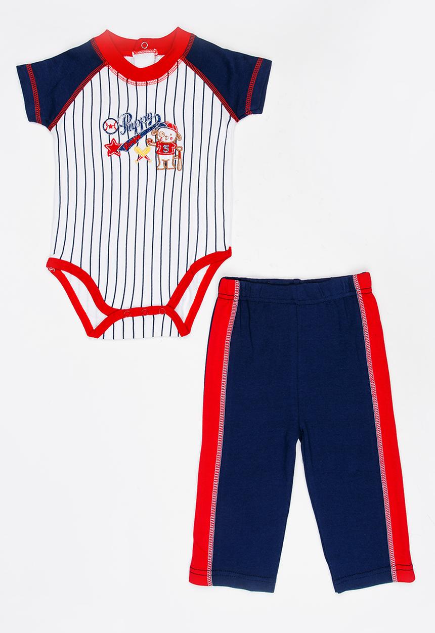 Twin Clothing - Two Piece Romper With Jogger Set Navy