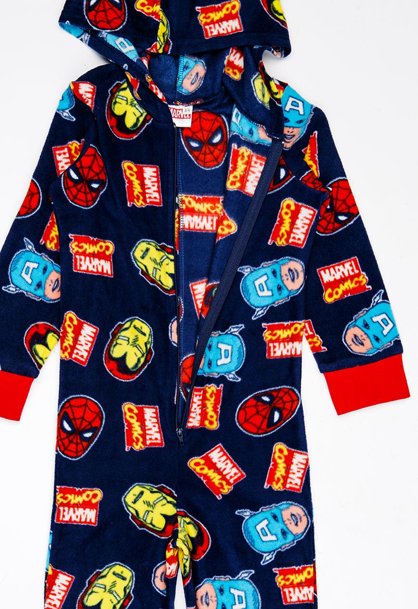 Pop Candy - Marvel printed onesie - navy