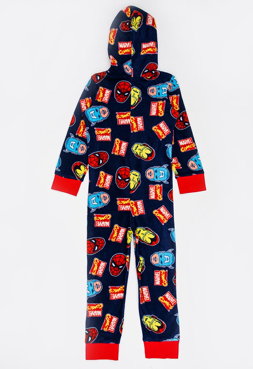 Pop Candy - Marvel printed onesie - navy